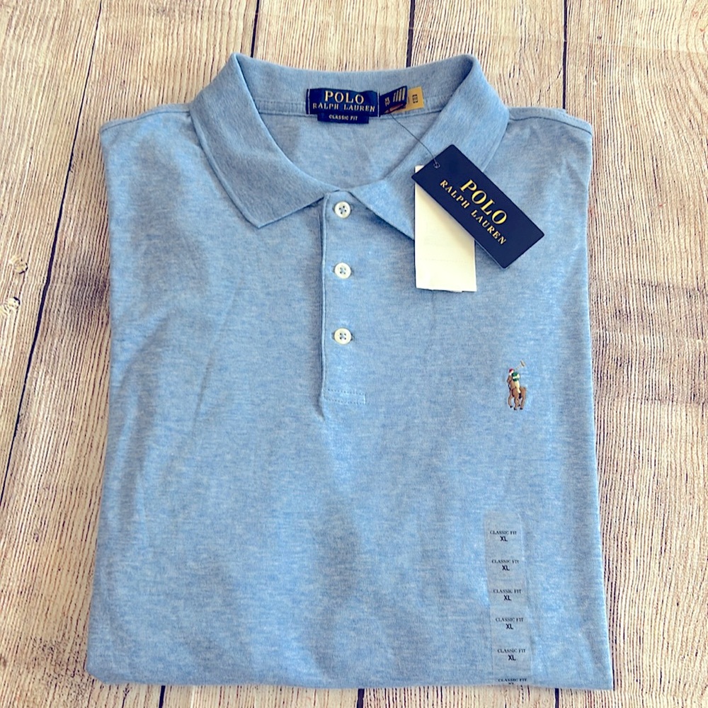 NWT Polo Ralph Lauren Short Sleeve Classic Fit Soft Touch Pima Cotton Polo Shirt - Picture 2 of 3